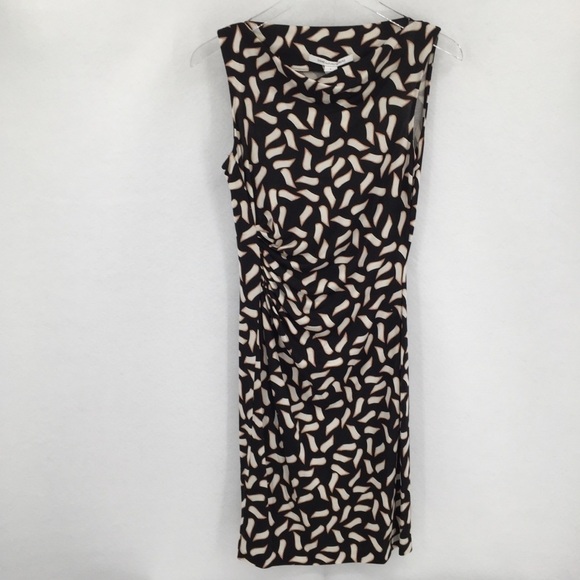 DVF Diane von Furstenberg Glasmary Snake Flutter Warm dust dress silk new 2 - Picture 2 of 7